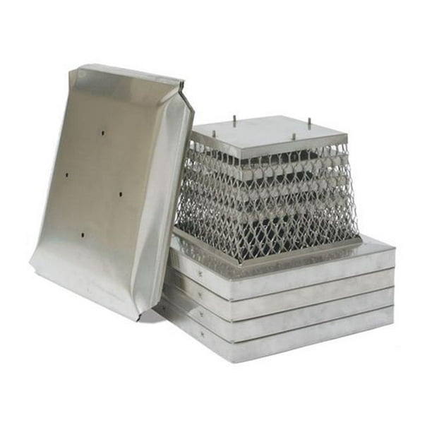 Hy-C Stainless Steel Combo Chimney Cover 13 x 13